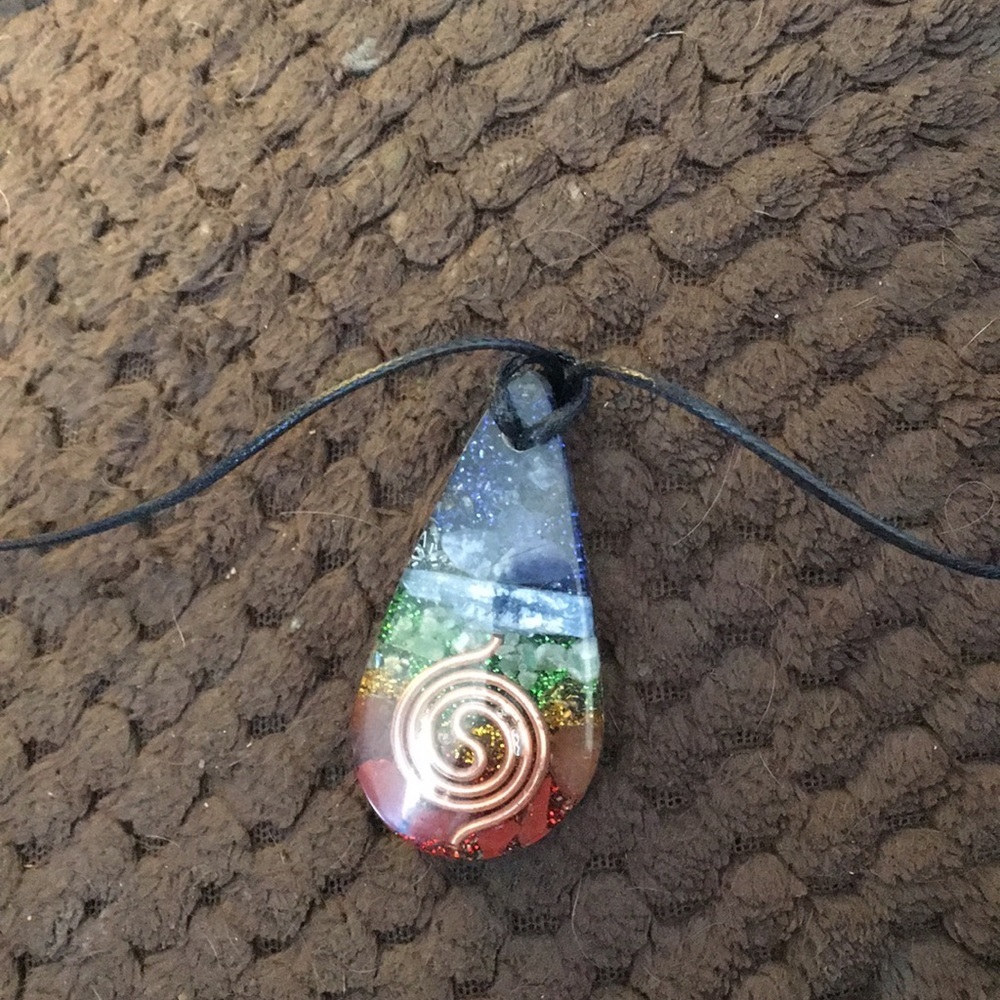 UNIQUE ladies pendant on rope